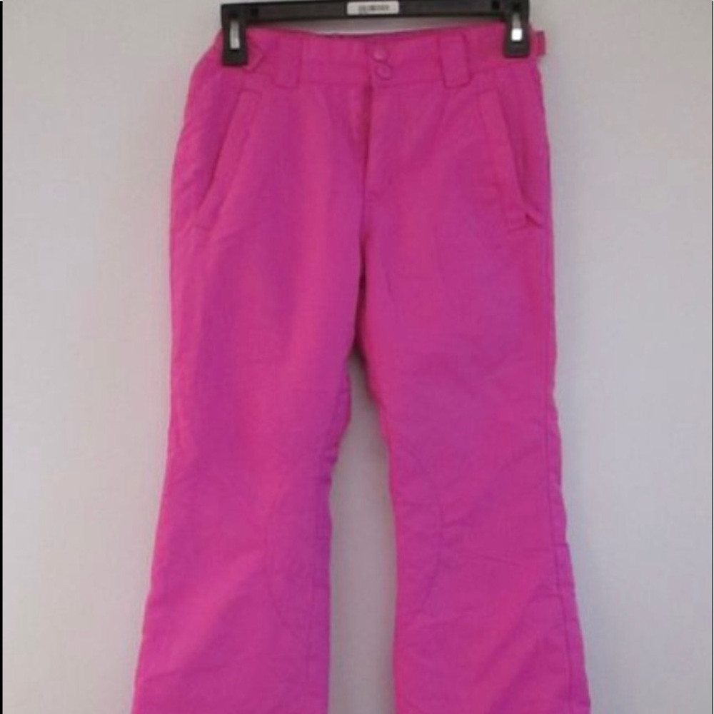 Athletech Girl's Pink Snowsuit Bottoms SZ M (7-8
